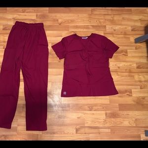 Scrub top and Bottoms